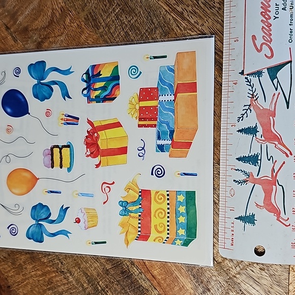 SandyLion Happy Birthday scrapbook stickers - Picture 4 of 8